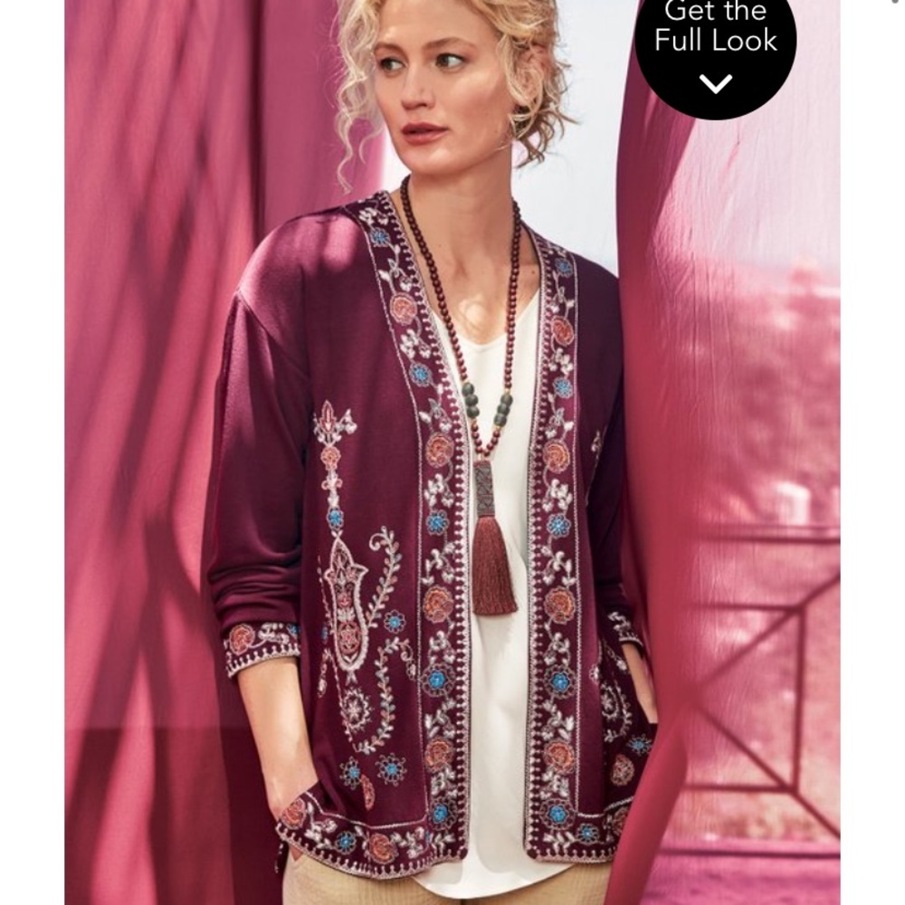 NWT Soft Surroundings Bella Cozy Topper Cardigan
